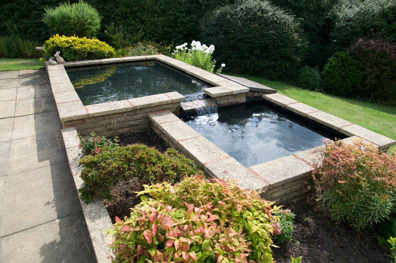 Brick Koi Pond - Ponds by Michael Wheat