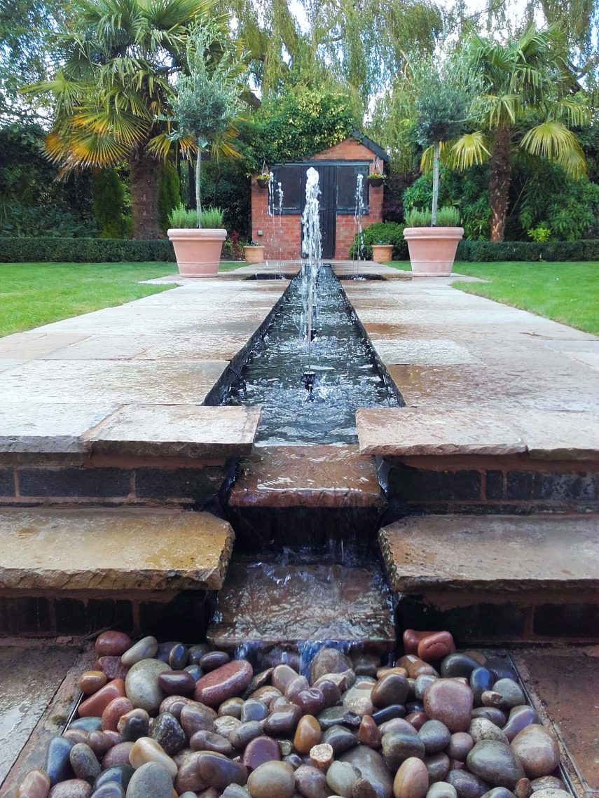 Pond With A Water Feature