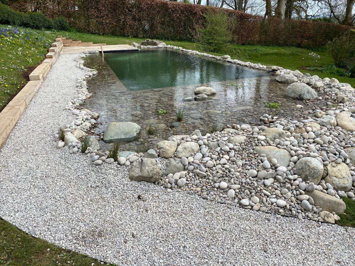 South Wiltshire Formal Swimming Pond Just Built