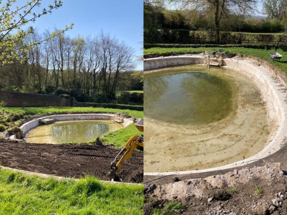 The Cotswolds Swimpond Project Before