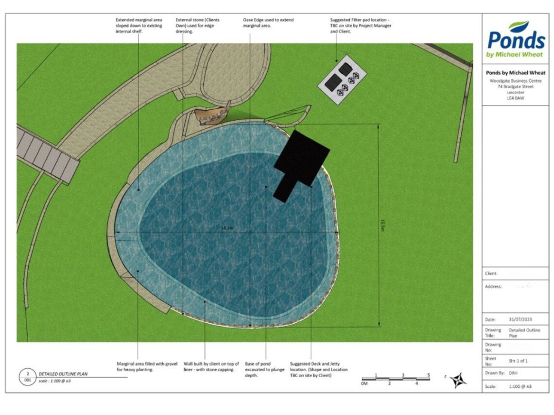The Cotswolds Swimpond Project Layout plan