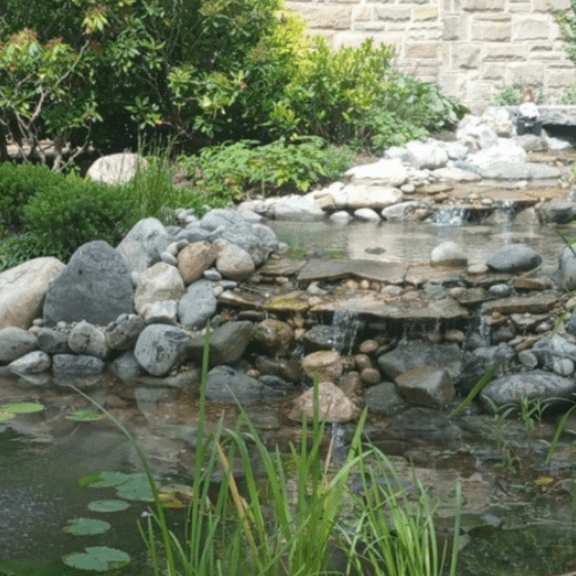 Waterfalls And Aeration In Ponds